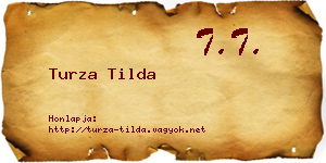 Turza Tilda névjegykártya